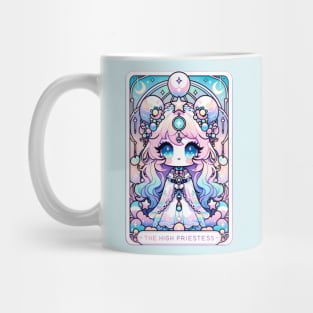 High Priestess Tarot Card Kawaii Cute Pastel Goth Anime Mug